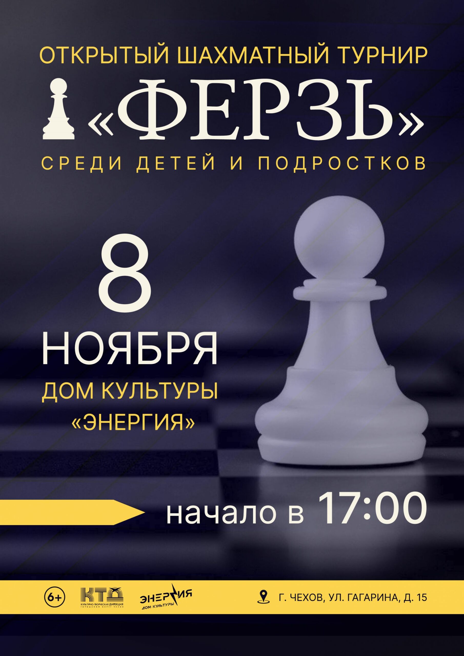 Вы сейчас просматриваете Открытый шахматный турнир среди детей и подростков «Ферзь»